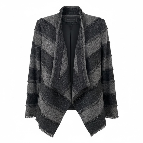 BCBGMaxAzria Jackets & Blazers - BCBG MAXAZRIA Aubree Women's Black and Gray Size S